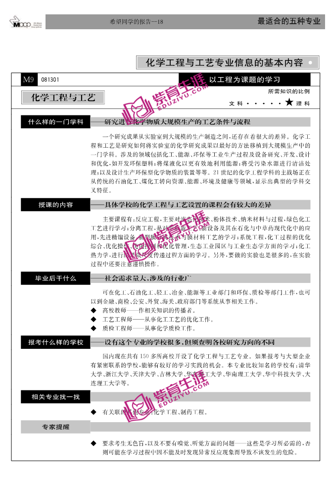 大学专业选择测评校园版